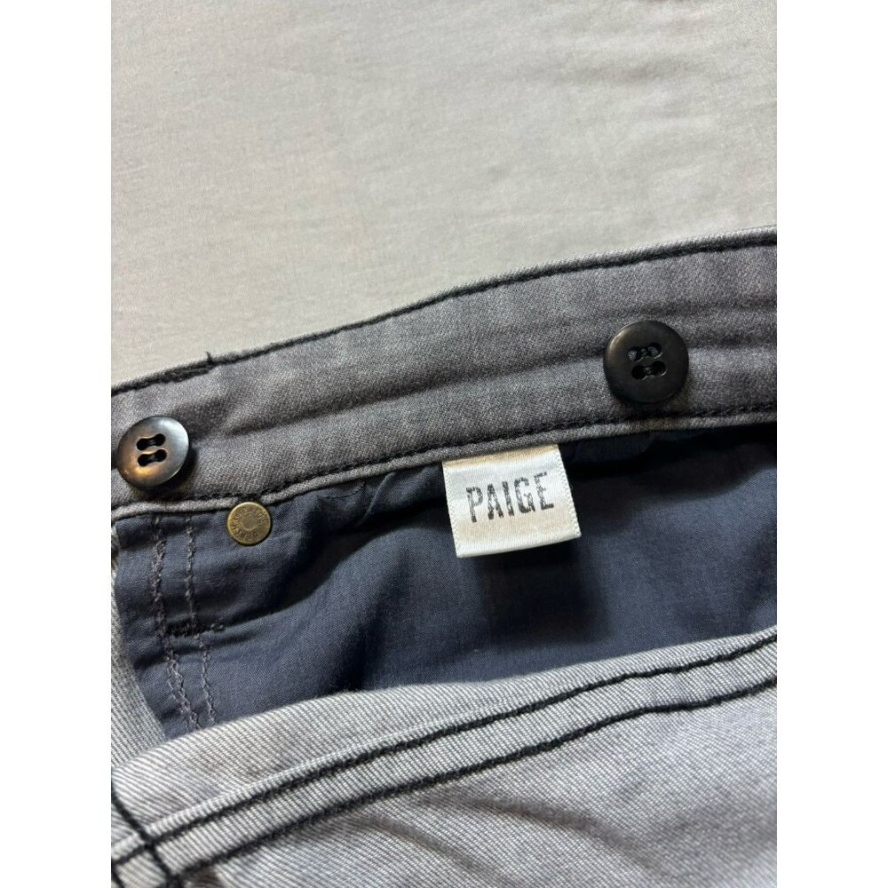 Men's Paige Jeans Lennox Slim Straight Stretch Denim Gray 36x25 - Picture 11 of 12